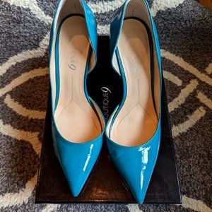 6.5 Boutique 9 Turquoise Patent Leather High Heel